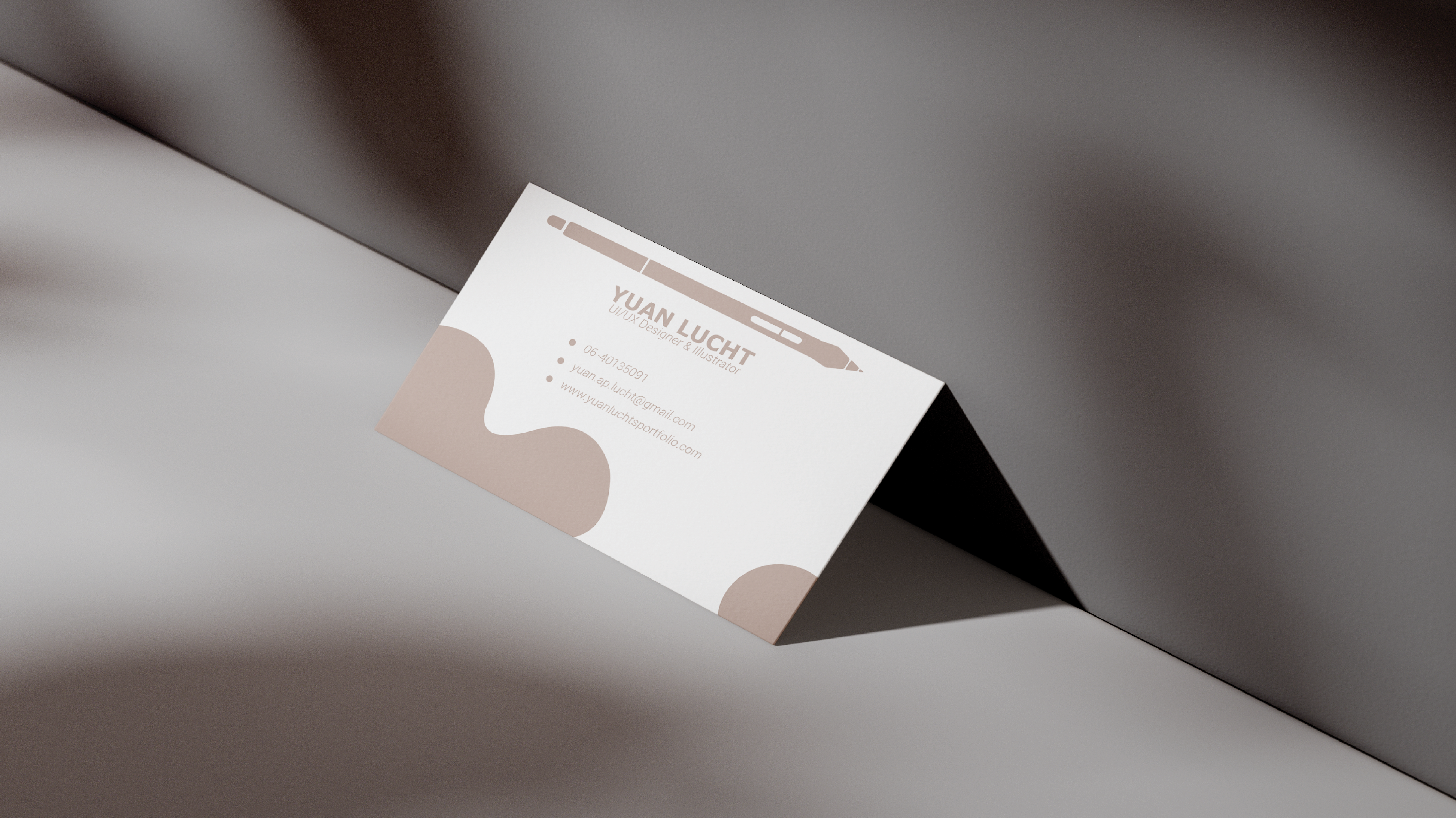 Image with information about the businesscard project