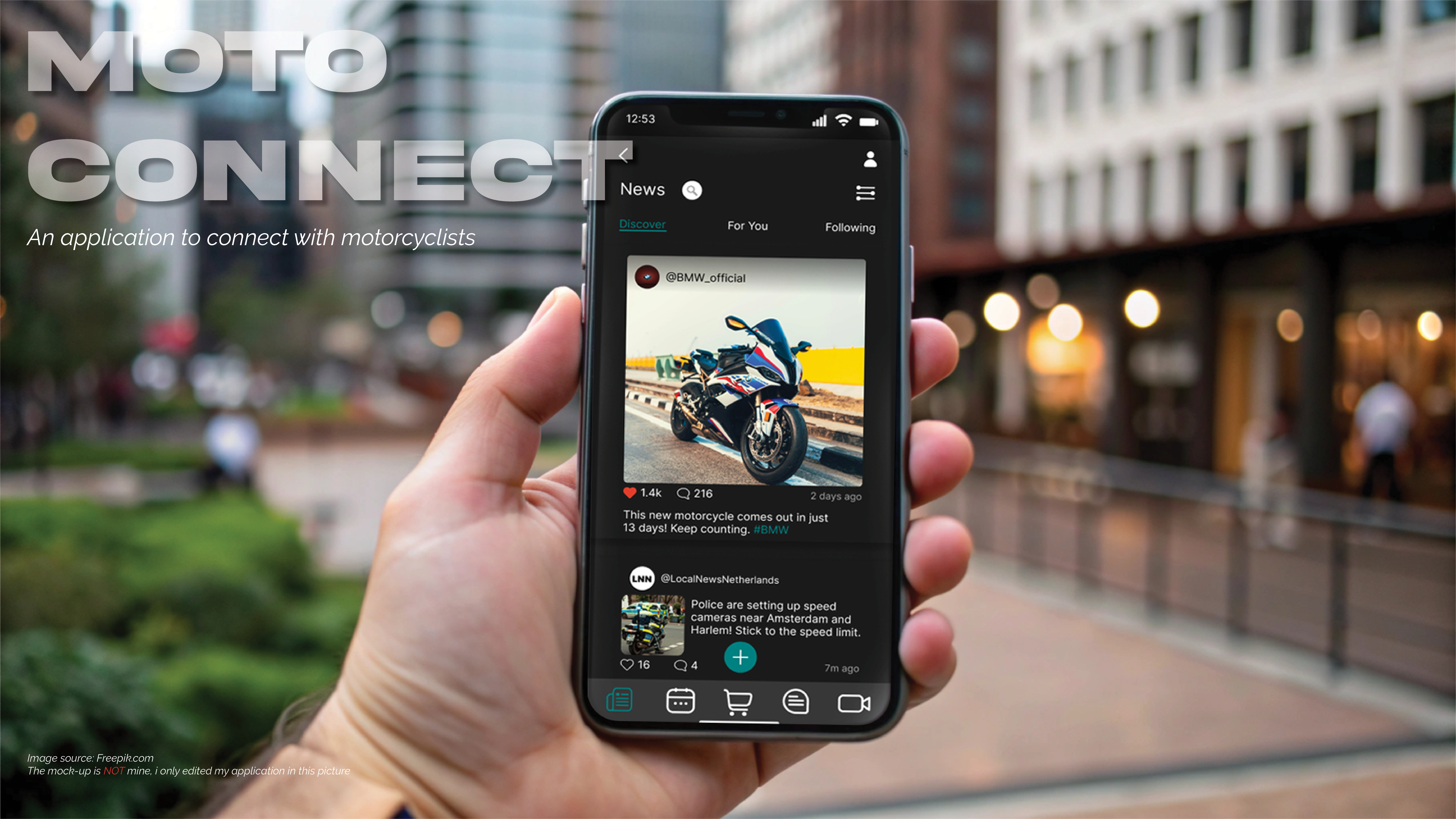 An image with information about the motor connect project