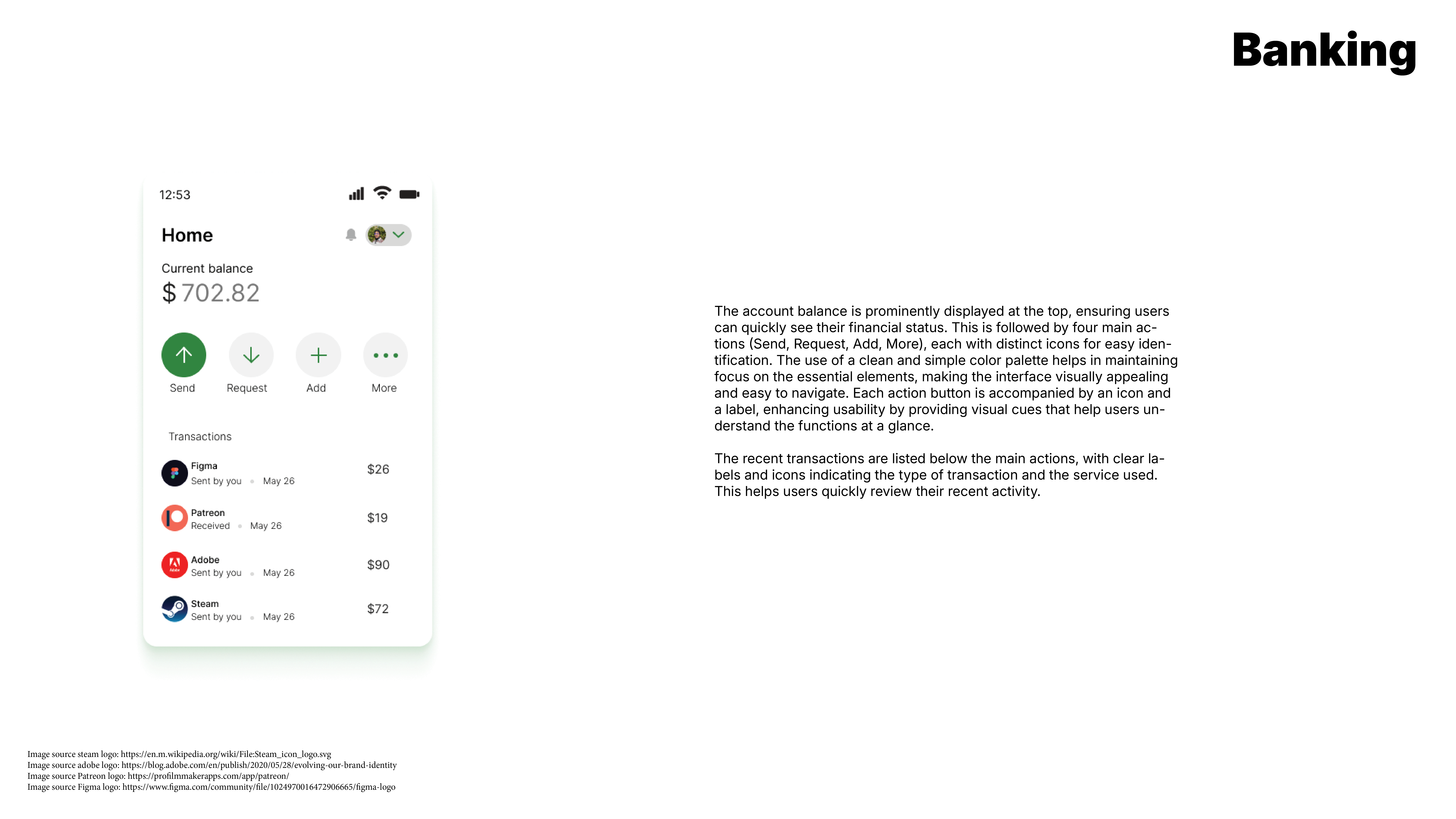 Image of banking screen UI